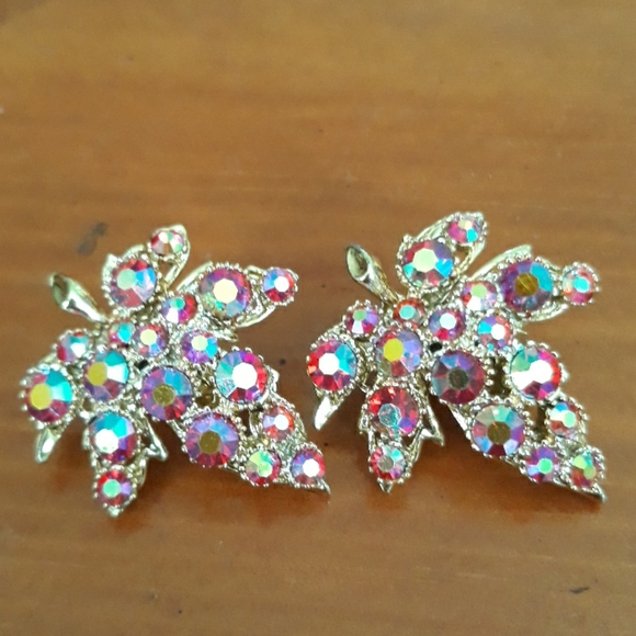 BSK Jewelry - Vin. BSK Aurora Borialis Crystal Earrings